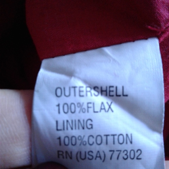 Red Linen Cocktail Dress - Picture 7 of 7